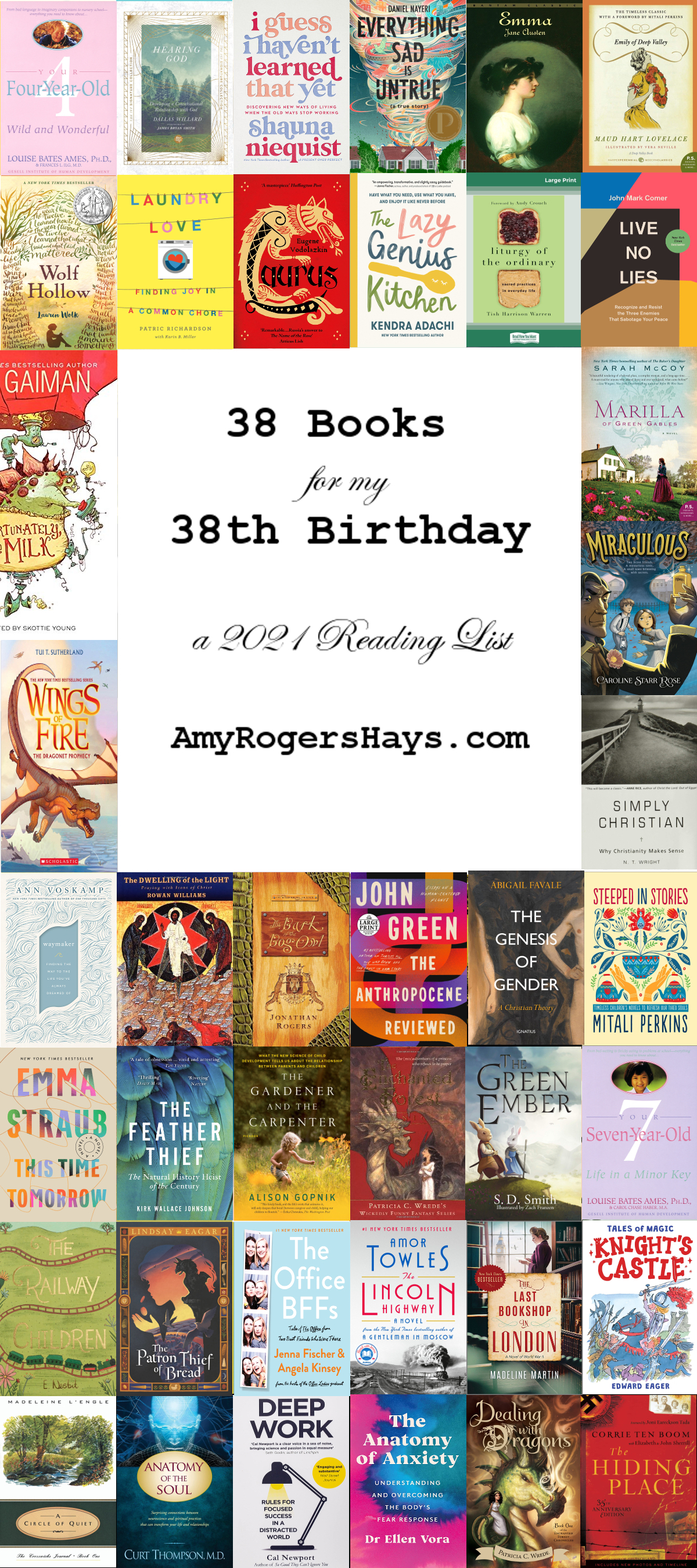 38 Books for My 38th Birthday: A 2022 Reading List